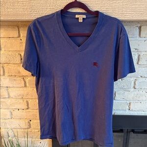 Authentic Burberry Brit V-Neck Logo T-Shirt